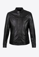 Klasická pánská kožená bunda, černá, 97-09-854-1-XL, Obrázek 30