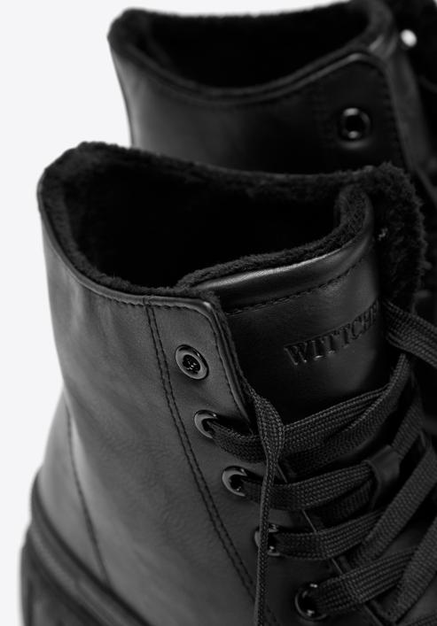 Klasické dámské boty na platformě, černá, 97-DP-800-0-39, Obrázek 7
