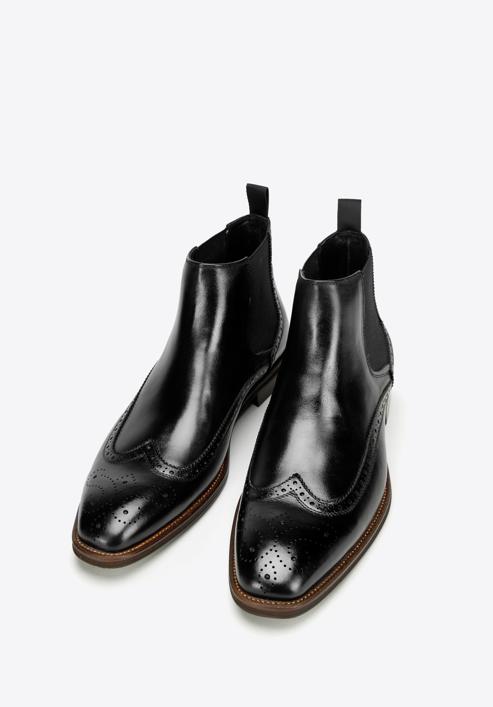 Klasické pánské kožené boty, černá, 97-M-506-1-43, Obrázek 2