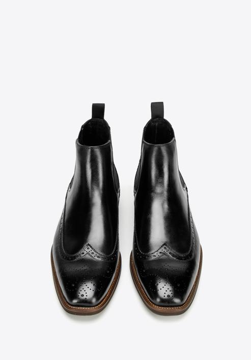 Klasické pánské kožené boty, černá, 97-M-506-1-43, Obrázek 3
