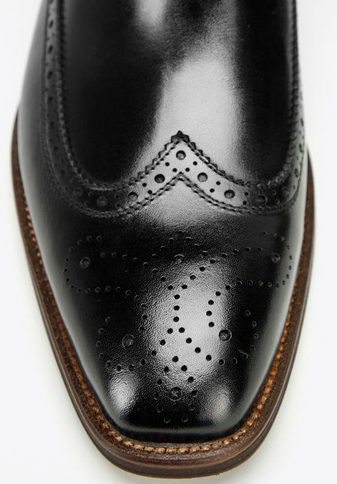 Klasické pánské kožené boty, černá, 97-M-506-1-43, Obrázek 8
