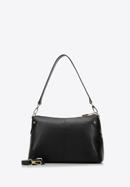 Kožená dámská kabelka s malými nýtky, černá, 98-4E-606-9, Obrázek 2