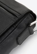 Kožená pánská taška na notebook 11"/12" s kapsou, černá, 97-3U-003-1, Obrázek 4
