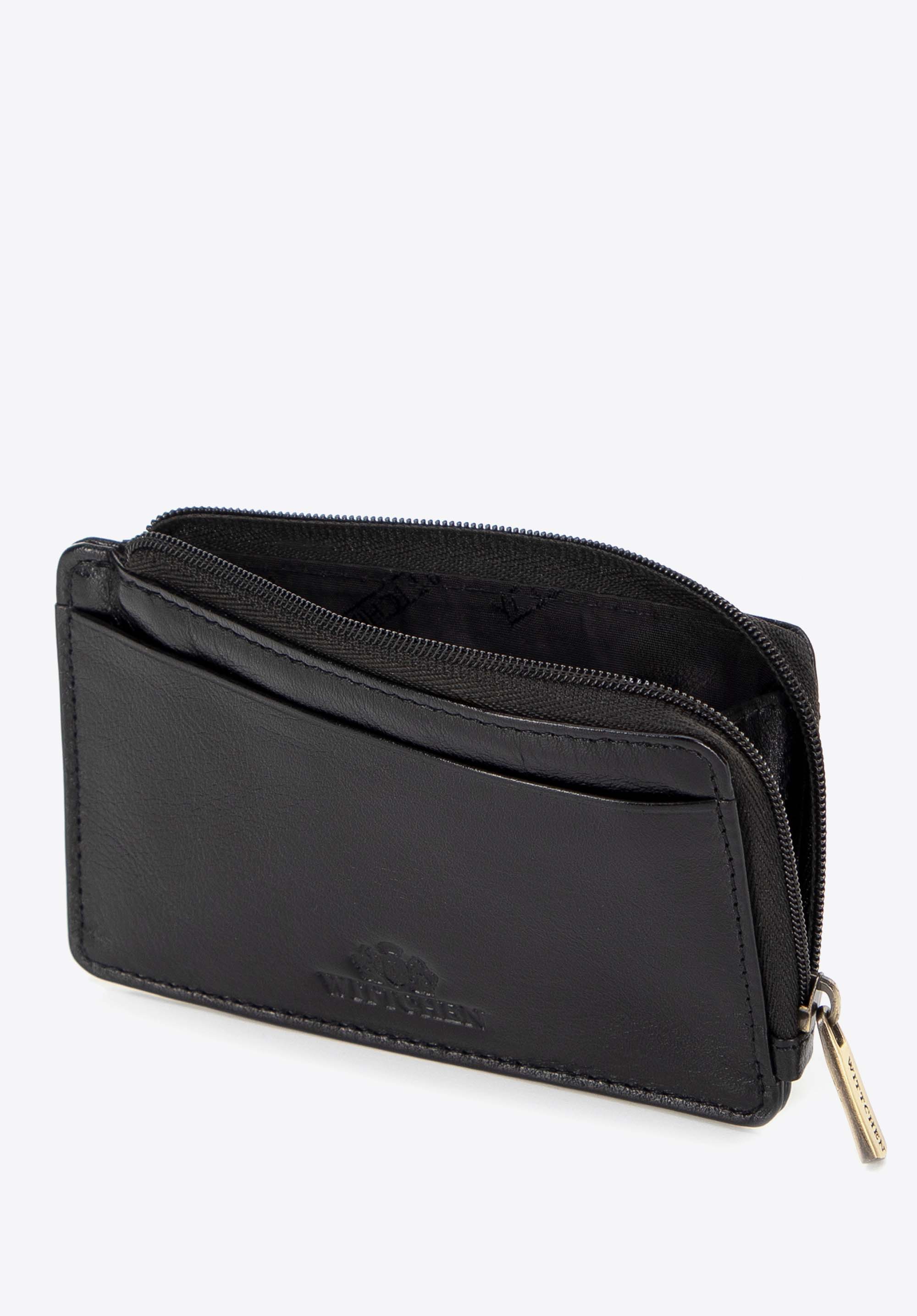 Leather credit card case, černá, 21-2-290-L10, Obrázek 1