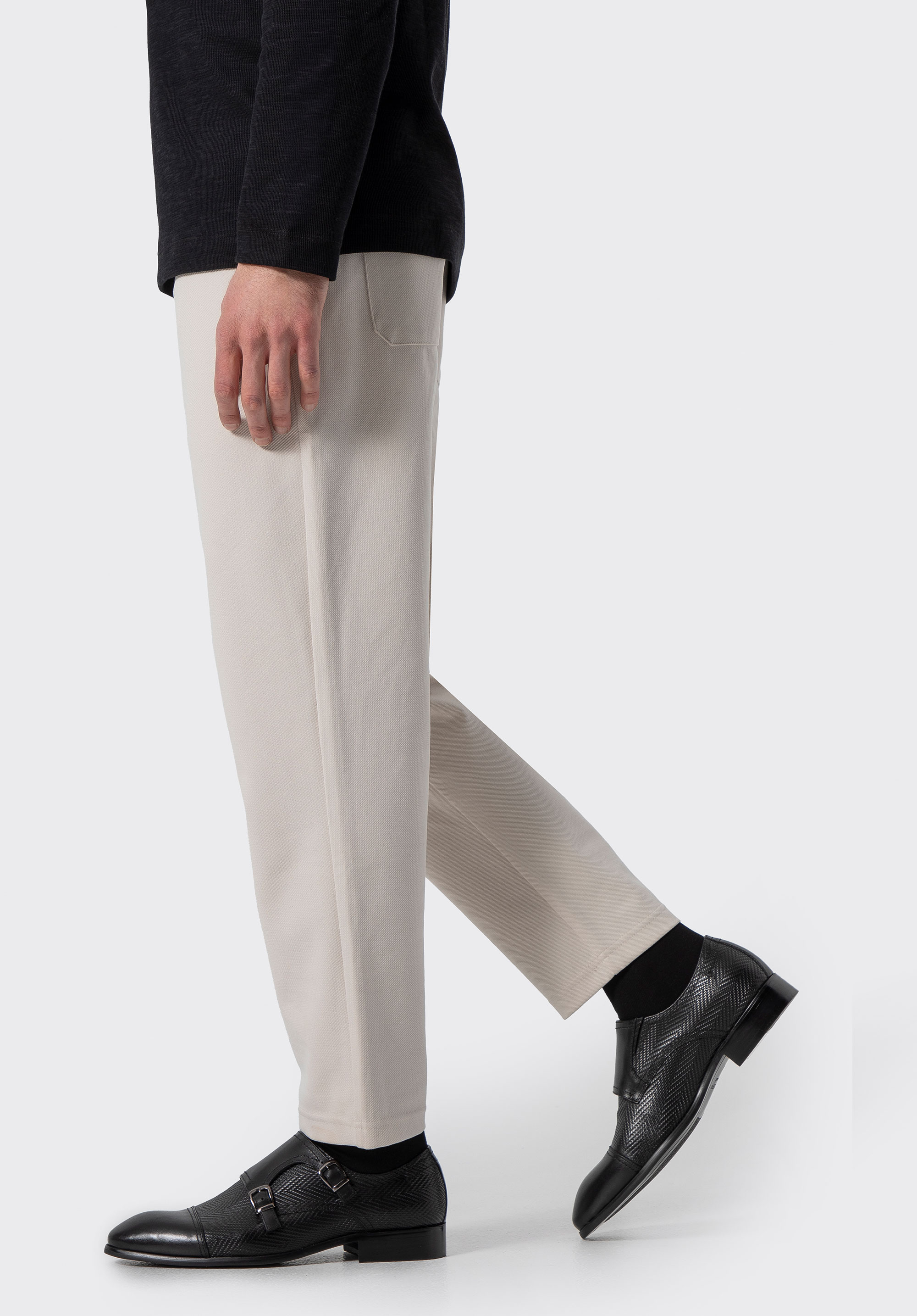 Kožení dvojití mniši, černá, 100-M-509-1-42, Obrázek 1