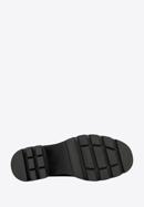 Lakované boty s krokodýli texturou na platformě, černá, 97-D-504-1C-38, Obrázek 6