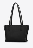 Malá tříkomorová dámská kabelka z ekologické kůže, černá, 97-4Y-513-4, Obrázek 3