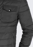 Pánská bunda, černá, 87-9N-450-1-S, Obrázek 6