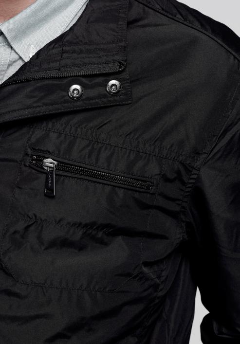 Panská bunda, černá, 92-9N-450-1-XL, Obrázek 6