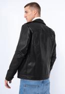 Pánská bunda z ekologické kůže, černá, 97-9P-154-Z-S, Obrázek 18