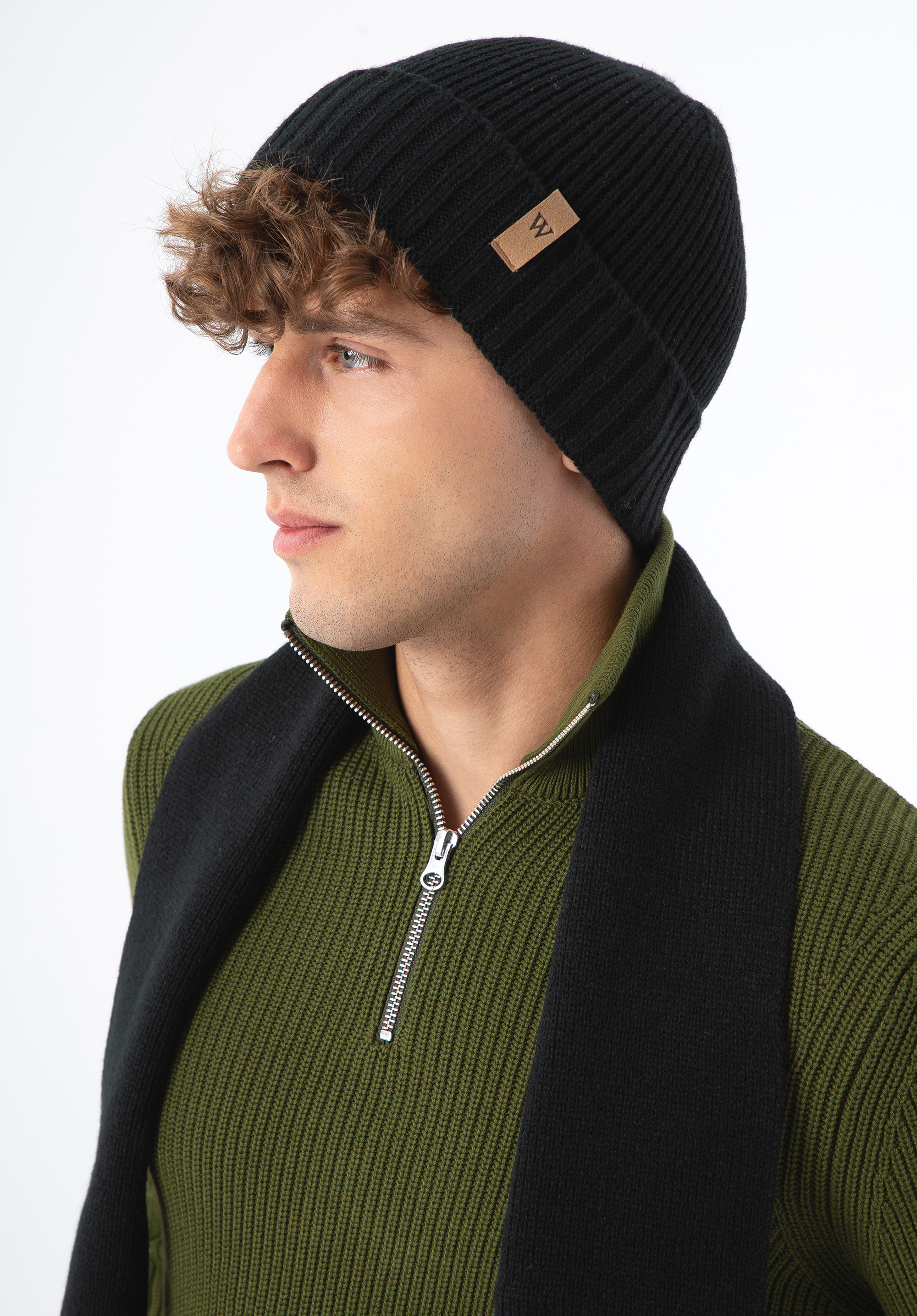 Pánská klasická zimní sada, černá, 97-SF-006-1, Obrázek 1