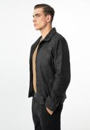 Pánská kožená bunda, černá, 97-09-254-1-S, Obrázek 3