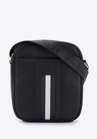 Pánská kožená taška, černá, 95-4U-100-1, Obrázek 1