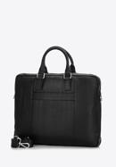 Pánská kožená taška na notebook 15,6" s dvojitým prošíváním, černá, 97-3U-006-1, Obrázek 2