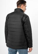 Pánská prošívaná nylonová bunda, černá, 97-9D-450-N-L, Obrázek 4