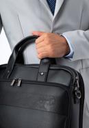 Pánská taška na notebook s přídavnou kapsou, černá, 95-3P-002-1D, Obrázek 17