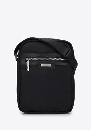 Pánská taška s lesklým zipem, černá, 96-4U-902-1, Obrázek 1