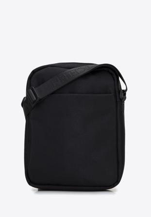 Pánská taška s lesklým zipem, černá, 96-4U-902-1, Obrázek 1