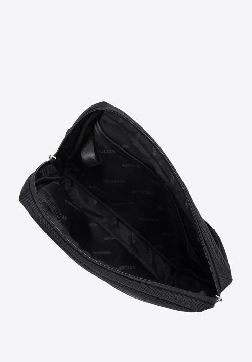 Pánská taška se stuhou, černá, 96-4U-901-Z, Obrázek 3