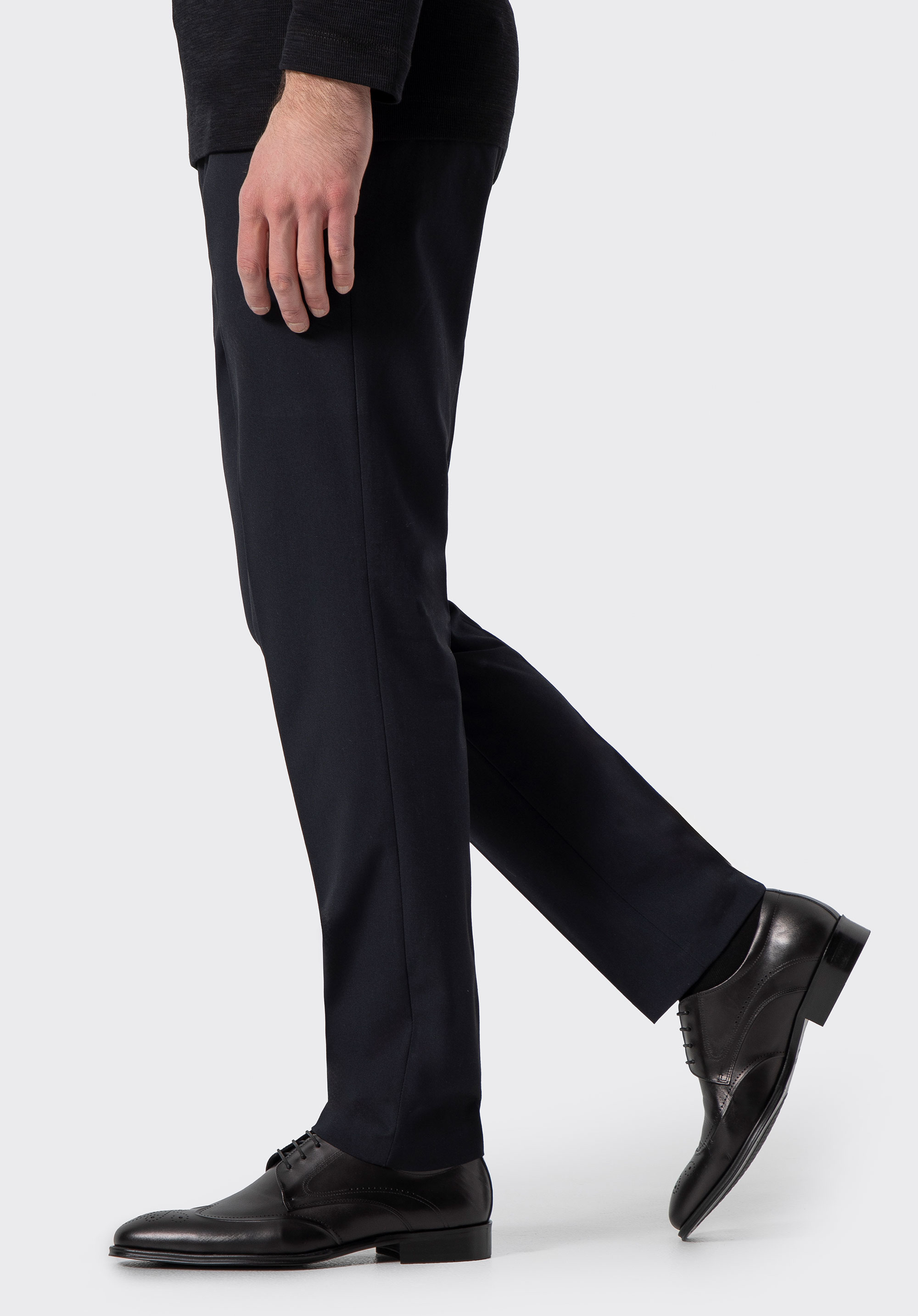 Pánské boty z přírodní  kůže, černá, 100-M-516-1-39, Obrázek 1