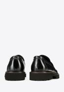 Pánské kožené boty s ozdobným lemováním, černá, 97-M-516-5-44, Obrázek 4