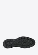 Pánské kožené boty s perforací na silné podrážce, černá, 97-M-512-1-45, Obrázek 6