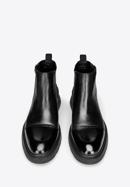 Pánské kožené boty s přezkou, černá, 97-M-511-1-40, Obrázek 3