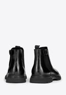 Pánské kožené boty s přezkou, černá, 97-M-511-1-40, Obrázek 4