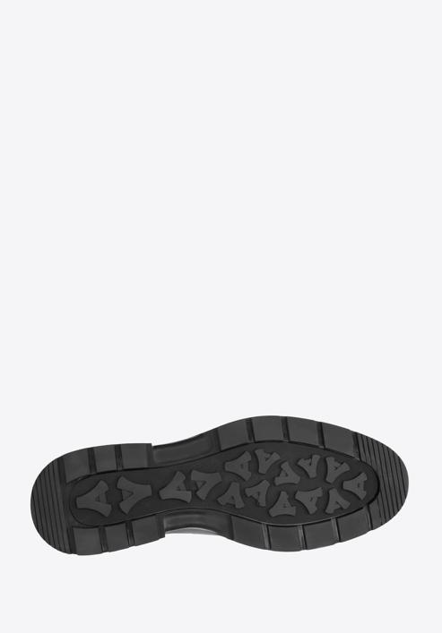 Pánské kožené boty s přezkou, černá, 97-M-511-1-43, Obrázek 6