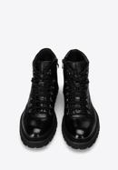 Pánské kožené boty se světlou podrážkou, černá, 97-M-501-1-44, Obrázek 3