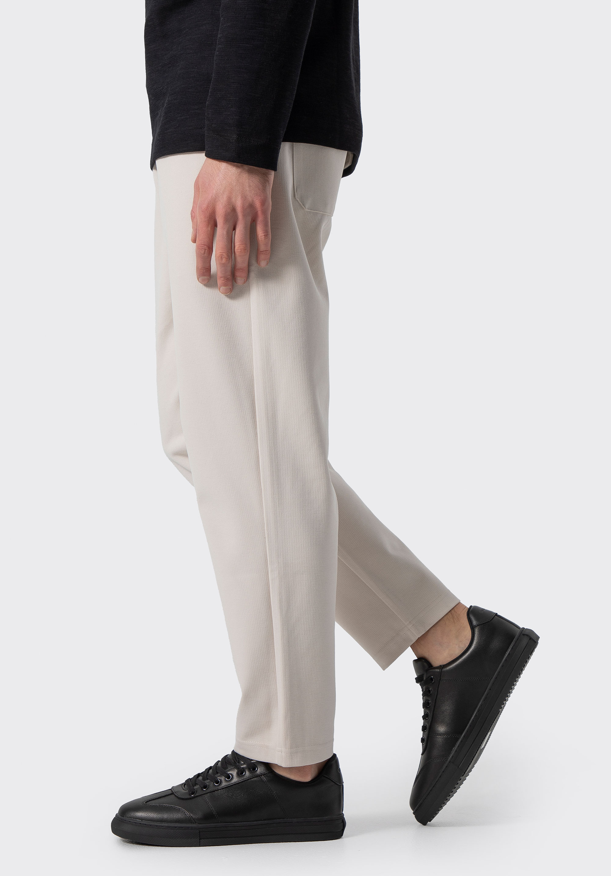 Pánské kožené tenisky, černá, 101-M-513-1-44, Obrázek 1