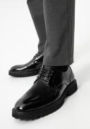 Pánské lakované boty se světlou podrážkou, černá, 97-M-504-1-39, Obrázek 15