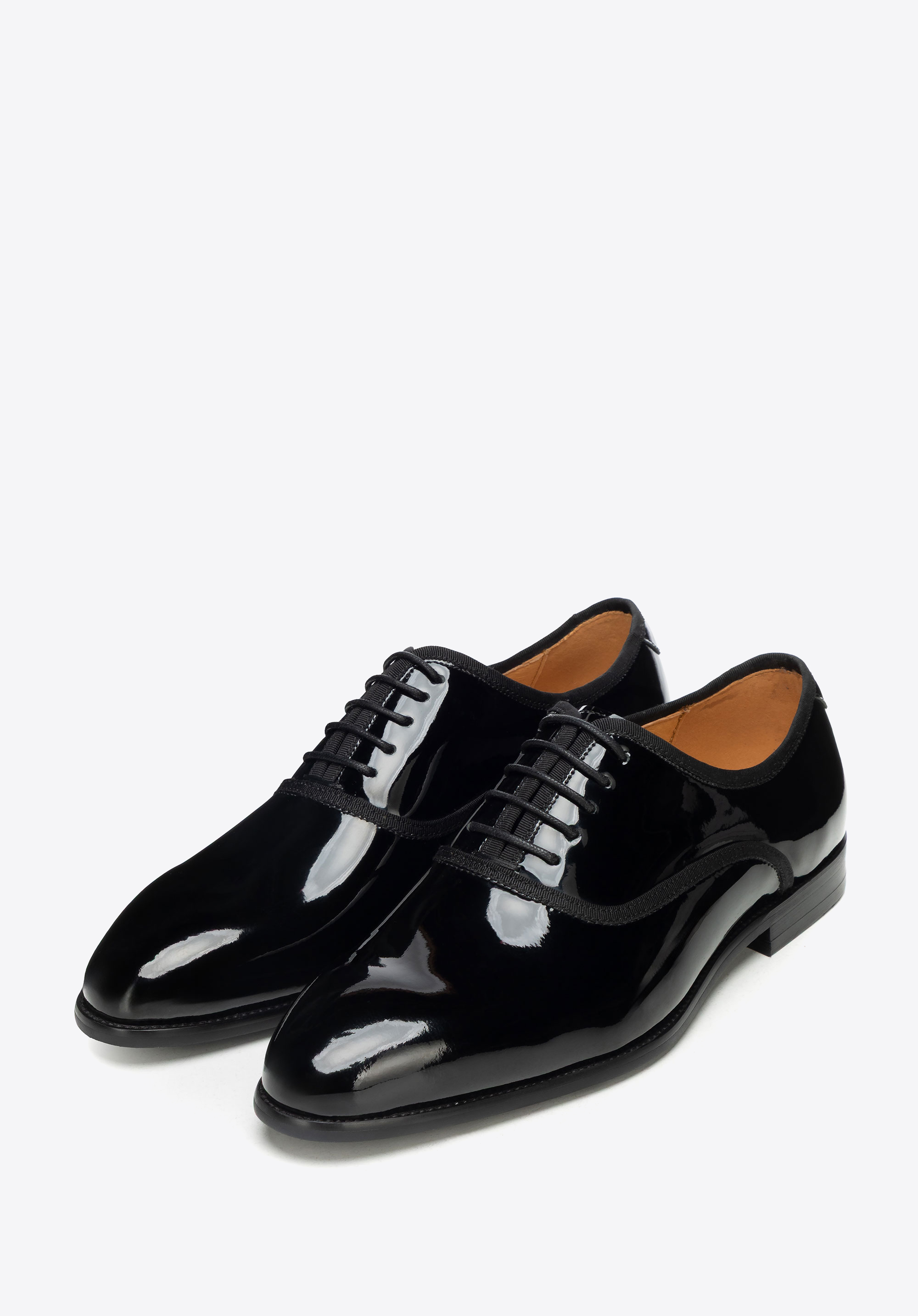Pánské lakované oxfordské boty, černá, 101-M-306-1-42, Obrázek 1