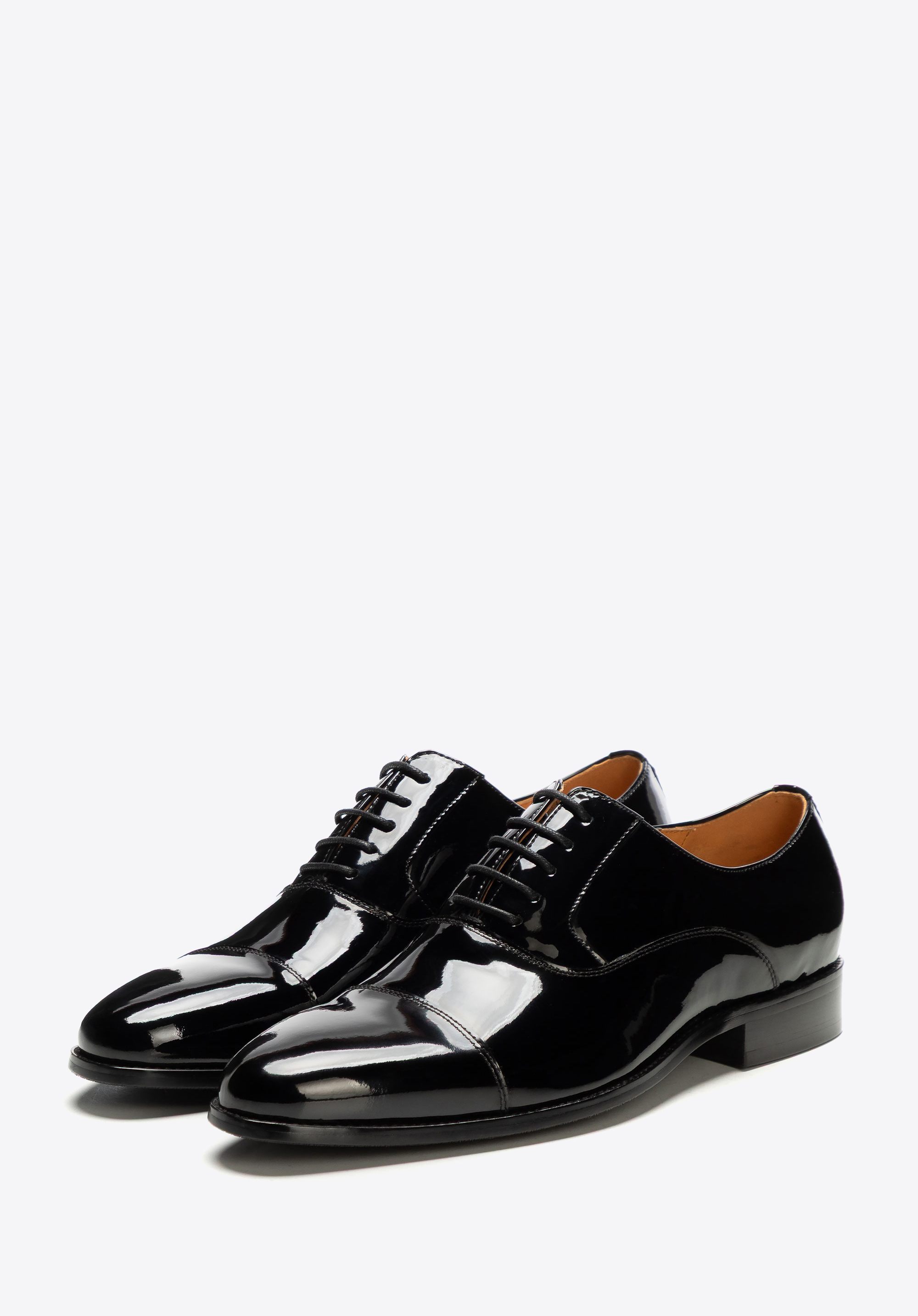 Pánské lakované oxfordské boty, černá, 101-M-307-1-43, Obrázek 1