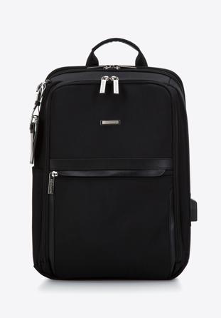 Pánský batoh na 13/14" notebook s přiloženým ID odznakem, černá, 96-3U-908-1, Obrázek 1