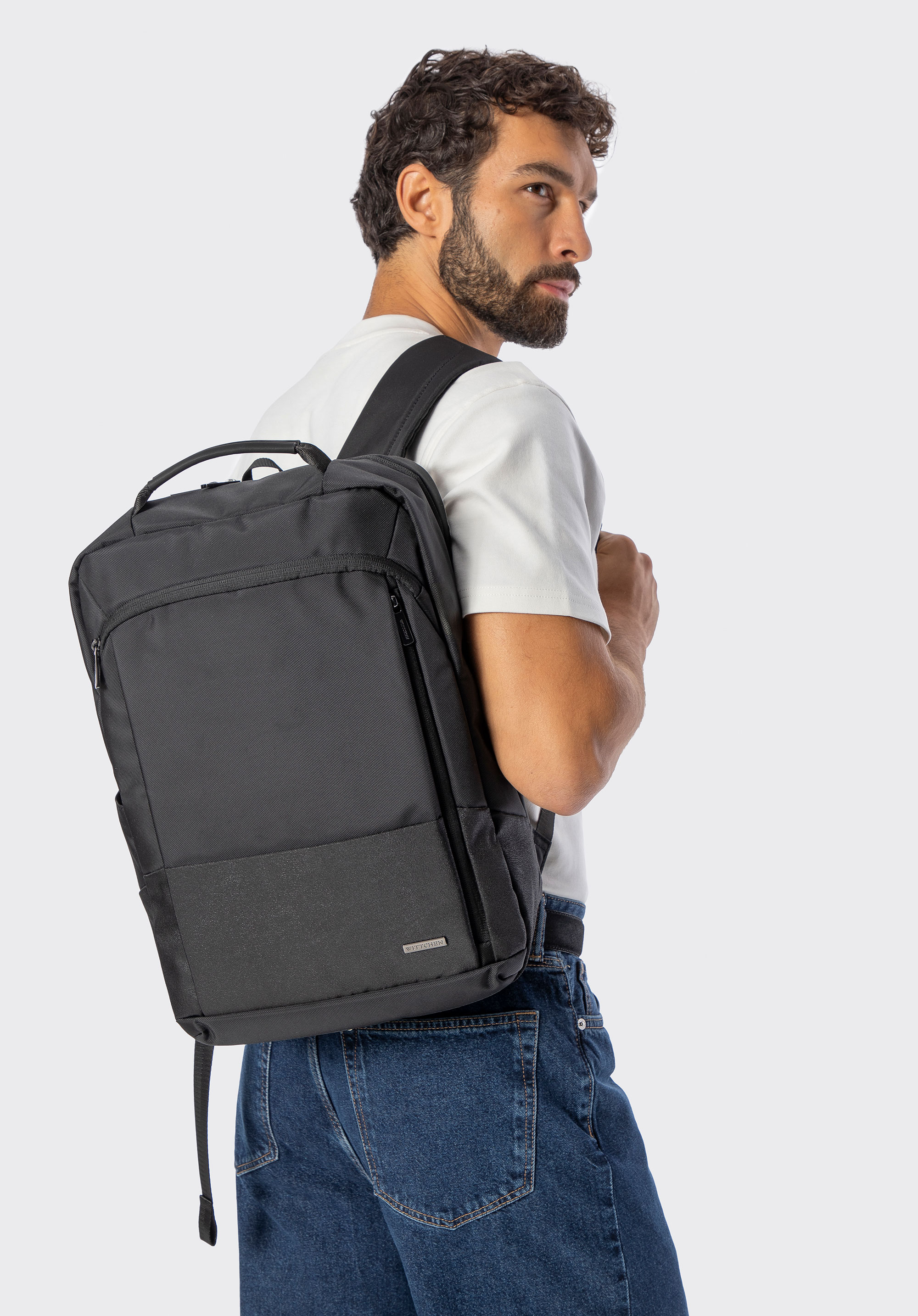 Pánský batoh na notebook 15,6” – snadná přeprava zdarma na palubě, černá, 29-3P-221-1, Obrázek 1