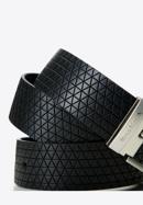 Pánský pásek, černá, 93-8M-103-1-90, Obrázek 4