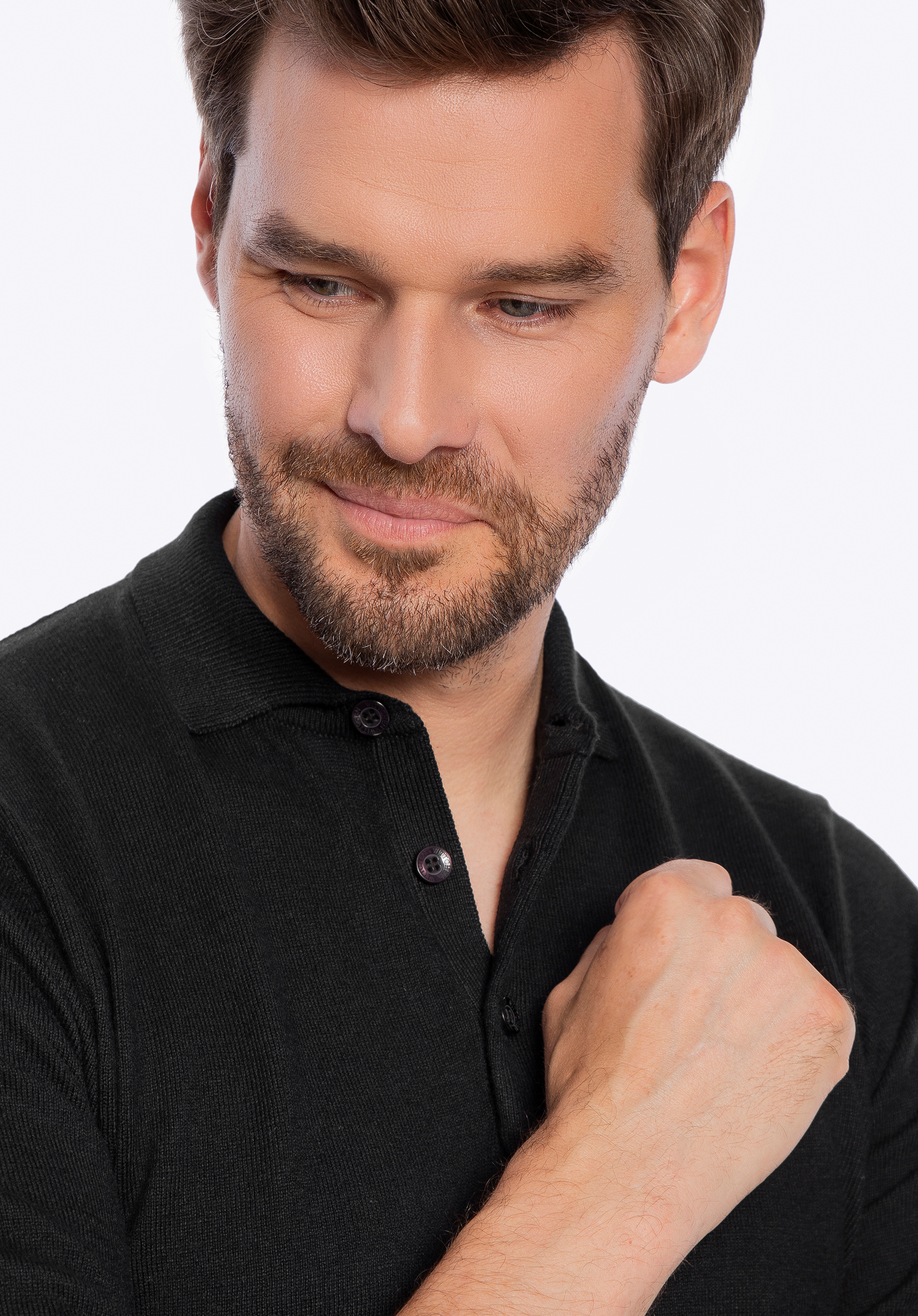 Pánský svetr ze směsi bavlny a kašmíru