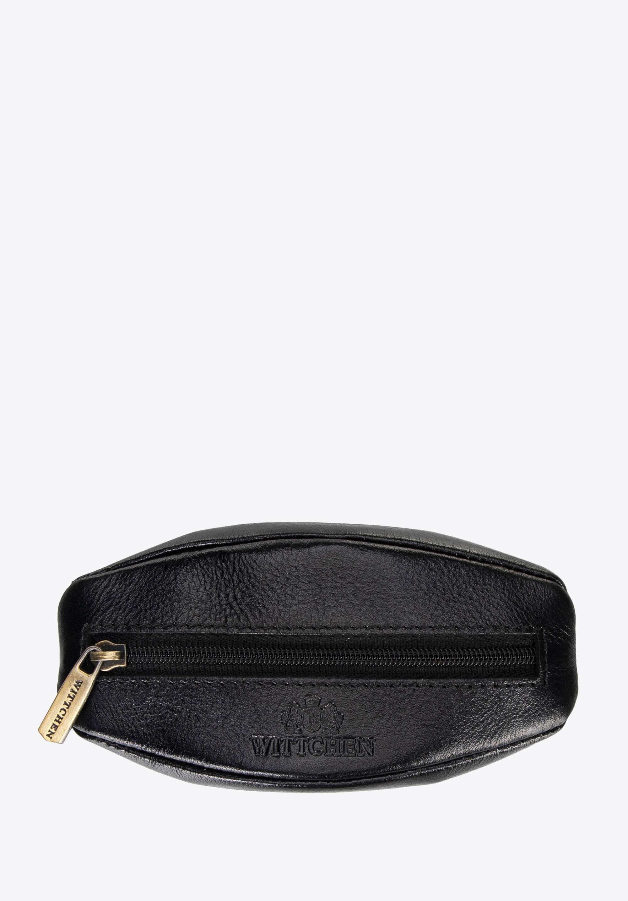 Pouzdro na klíče z měkké kůže, černá, 21-2-021-11, Obrázek 1