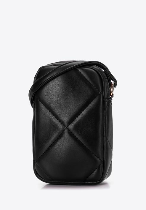 Prošívaná mini kabelka, černá, 97-2Y-230-P, Obrázek 2