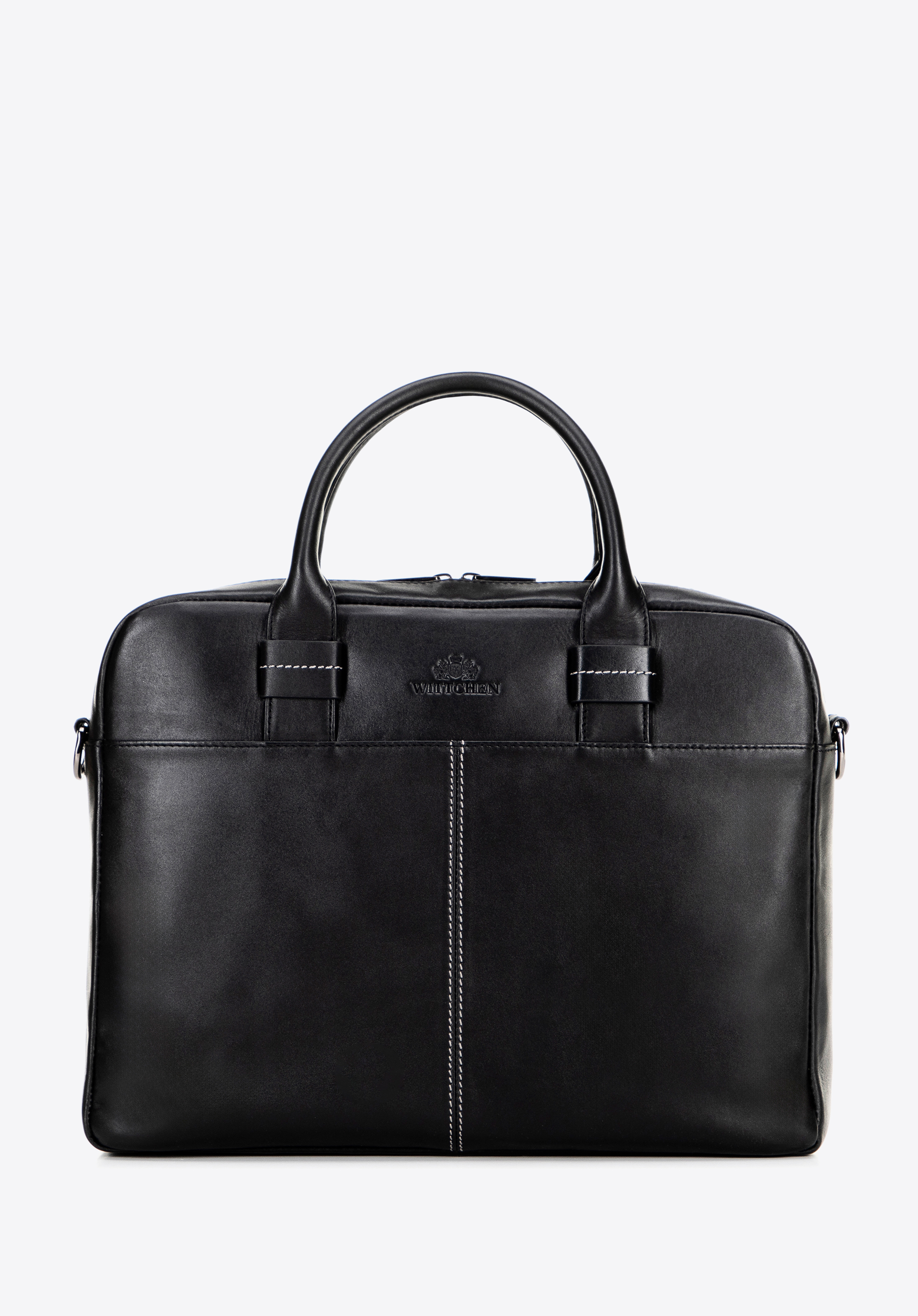 Taška na 13" notebook z měkké kůže, černá, 100-3U-806-1, Obrázek 1