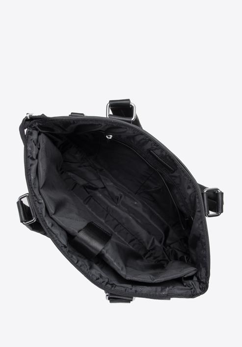 Taška na notebook z umělé kůže, černá, 95-3P-005-1D, Obrázek 3