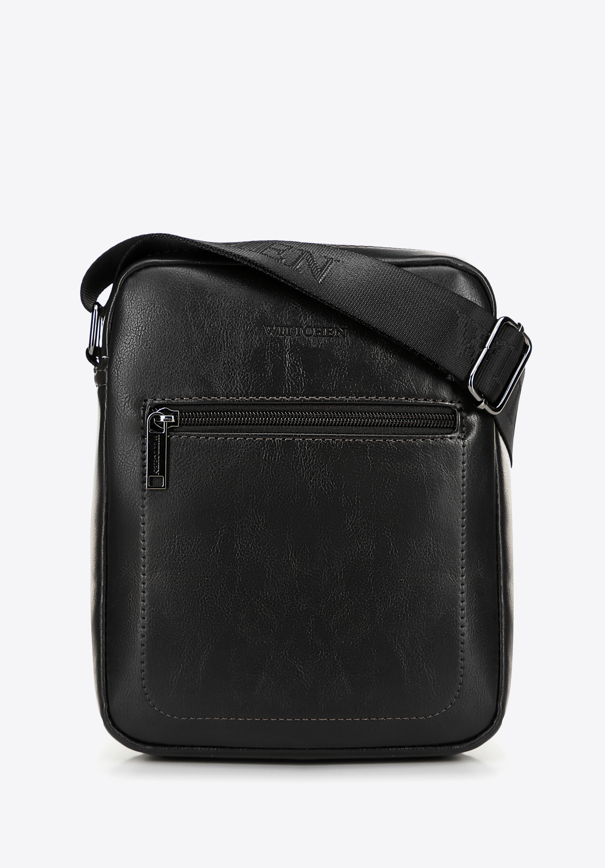 Taška  z imitaci kůže, černá, 100-4P-911-1, Obrázek 1