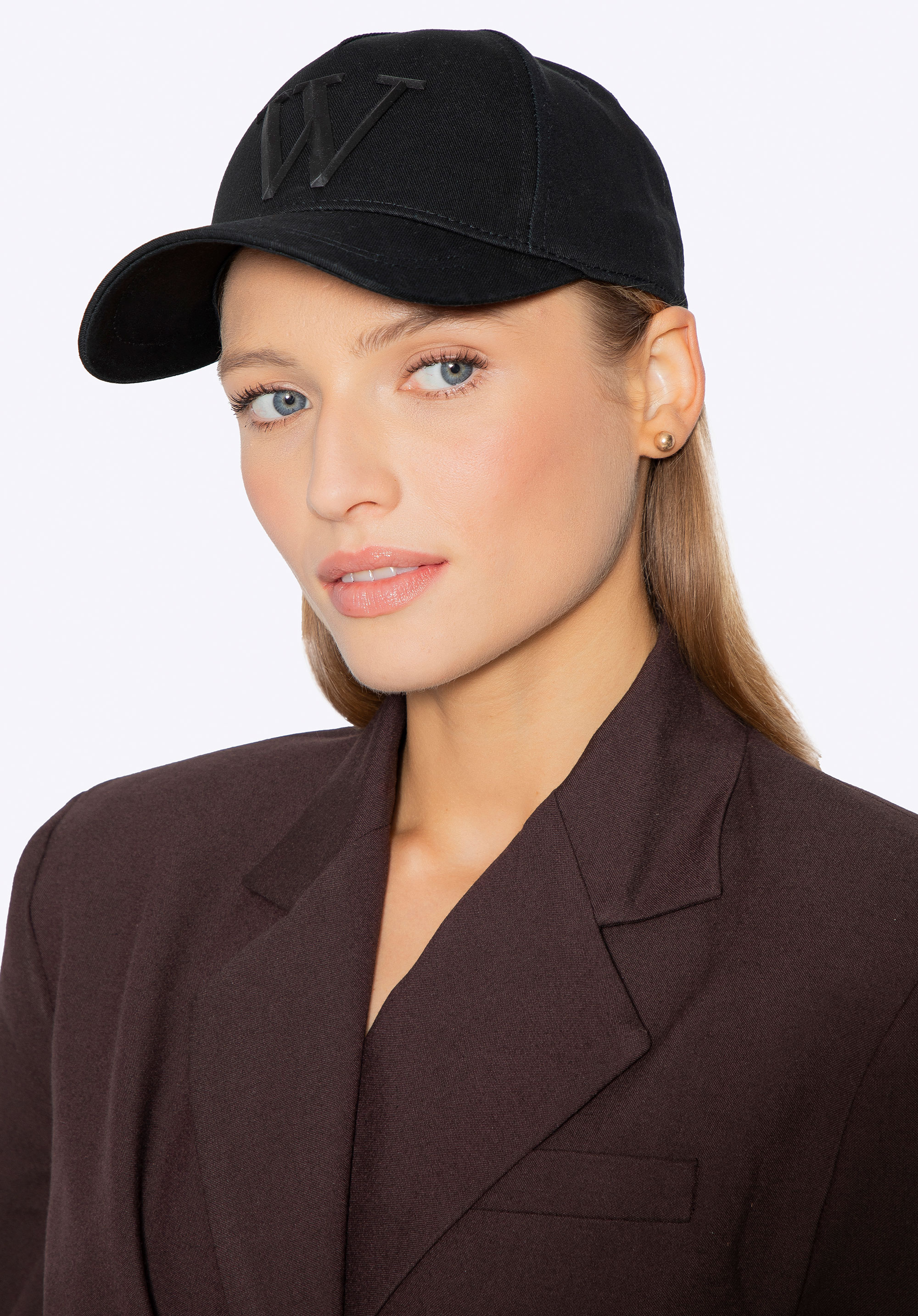 Bavlněná unisex čepice, černá, 100-HF-006-1, Obrázek 1