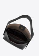Vyztužená kožená dámská kabelka s pouzdrem, černá, 98-4E-206-9, Obrázek 3