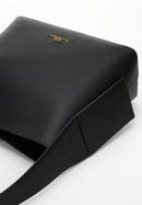 Vyztužená kožená dámská kabelka s pouzdrem, černá, 98-4E-206-1, Obrázek 4
