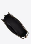 Zaoblená kožená dámská kabelka, černá, 98-4E-217-1, Obrázek 3