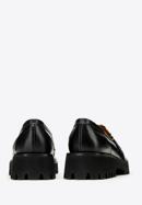 Dámské kožené boty se zvířecím motivem, černo-béžová, 97-D-512-10-38, Obrázek 4