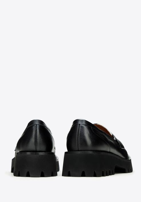Dámské kožené boty se zvířecím motivem, černo-bílá, 97-D-512-10-35, Obrázek 4