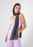 Dámský šátek s puntíky, černo-bílá, 98-7D-X06-X1, Obrázek 16